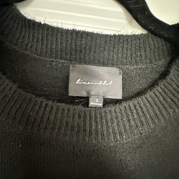 Line & Dot Calli Sweater Dress Black Size S - Picture 3 of 3